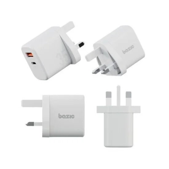 Wall Charger Velox With Weave Cable Bazic - White